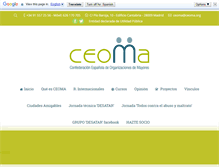 Tablet Screenshot of ceoma.org
